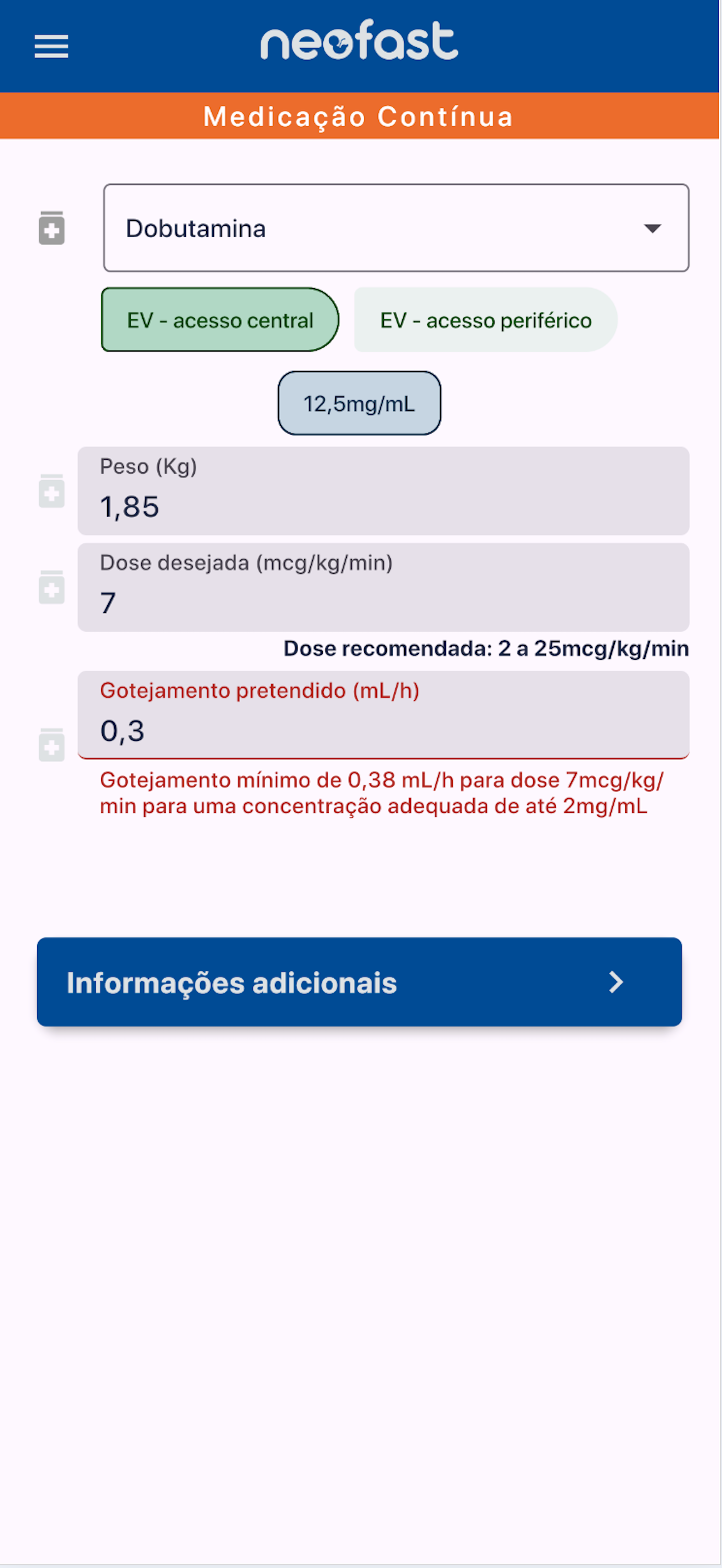 NeoFast – Ferramenta prescricional - NeoFast: Neonatal Prescribing tool